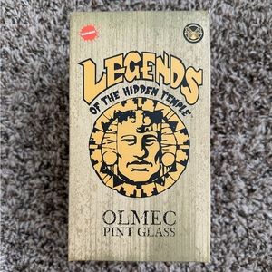 Nickelodeon Legends of the Hidden Temple Olmec Pint Glass New
